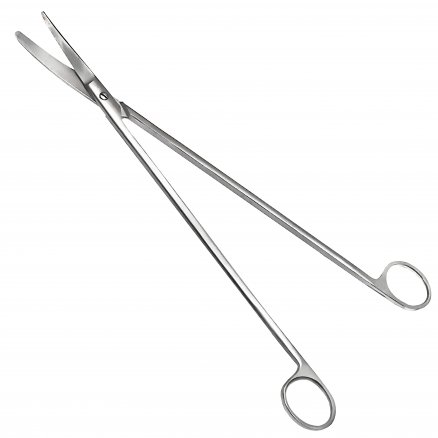 Ножиці для глибоких порожнин, з гострим кінцем. Довжина 28,0 см.